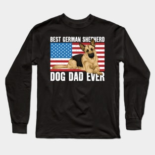 Best German Shepherd Dog Dad Long Sleeve T-Shirt